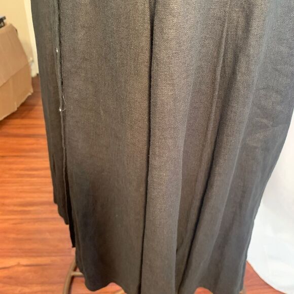 JM Collection Long Black Button Down Dress - Picture 9 of 13